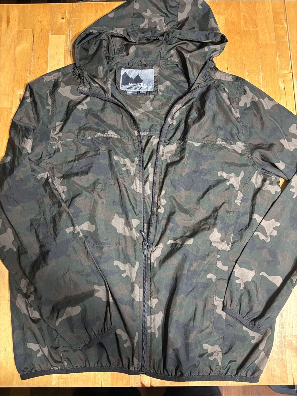 Wind River Men's Camo Hooded Lightweight Jacket